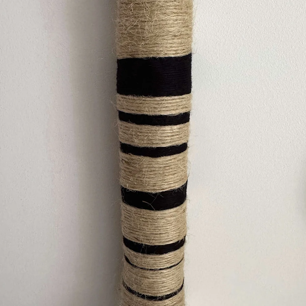 Aro Sonata. Colgante textil en bambú y yute Aro Sonata. Colgante textil en bambú y yute