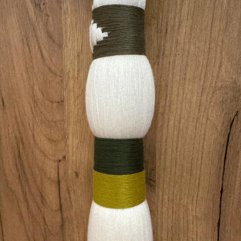 Aura tassel Textile ornament in bamboo and cotton