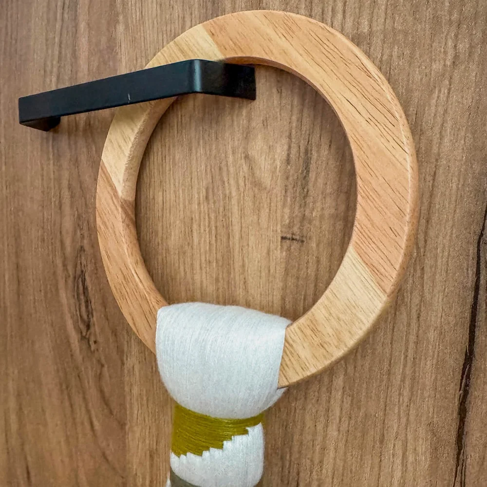 Borla Aura. Adorno textil en bambú y algodón