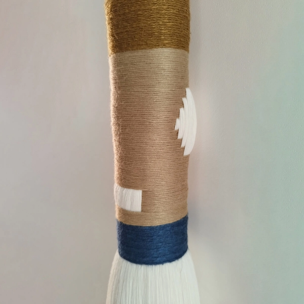 Cercle Eramar Sculpture textile en bambou et coton Cercle Eramar Sculpture textile en bambou et coton