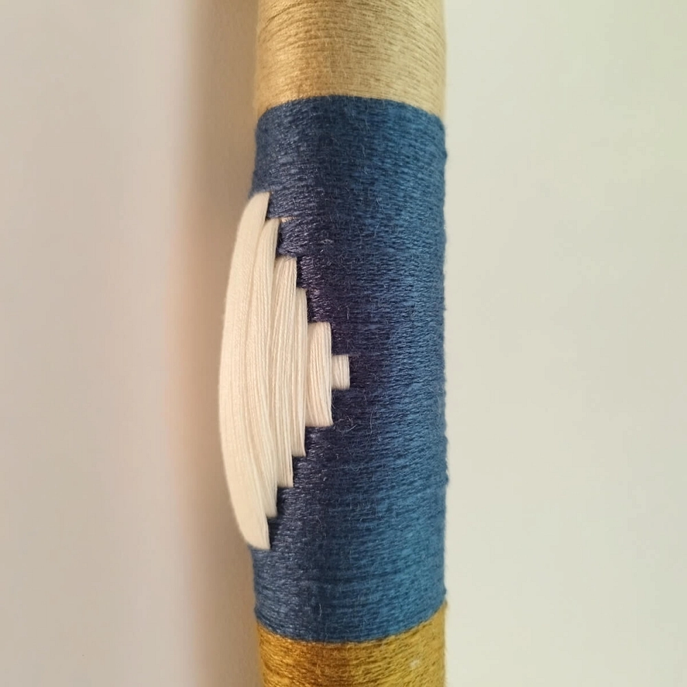 Cercle Eramar Sculpture textile en bambou et coton Cercle Eramar Sculpture textile en bambou et coton