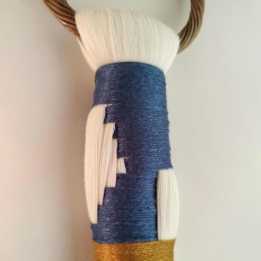 Eramar Hoop Textile sculpture in bamboo and cotton