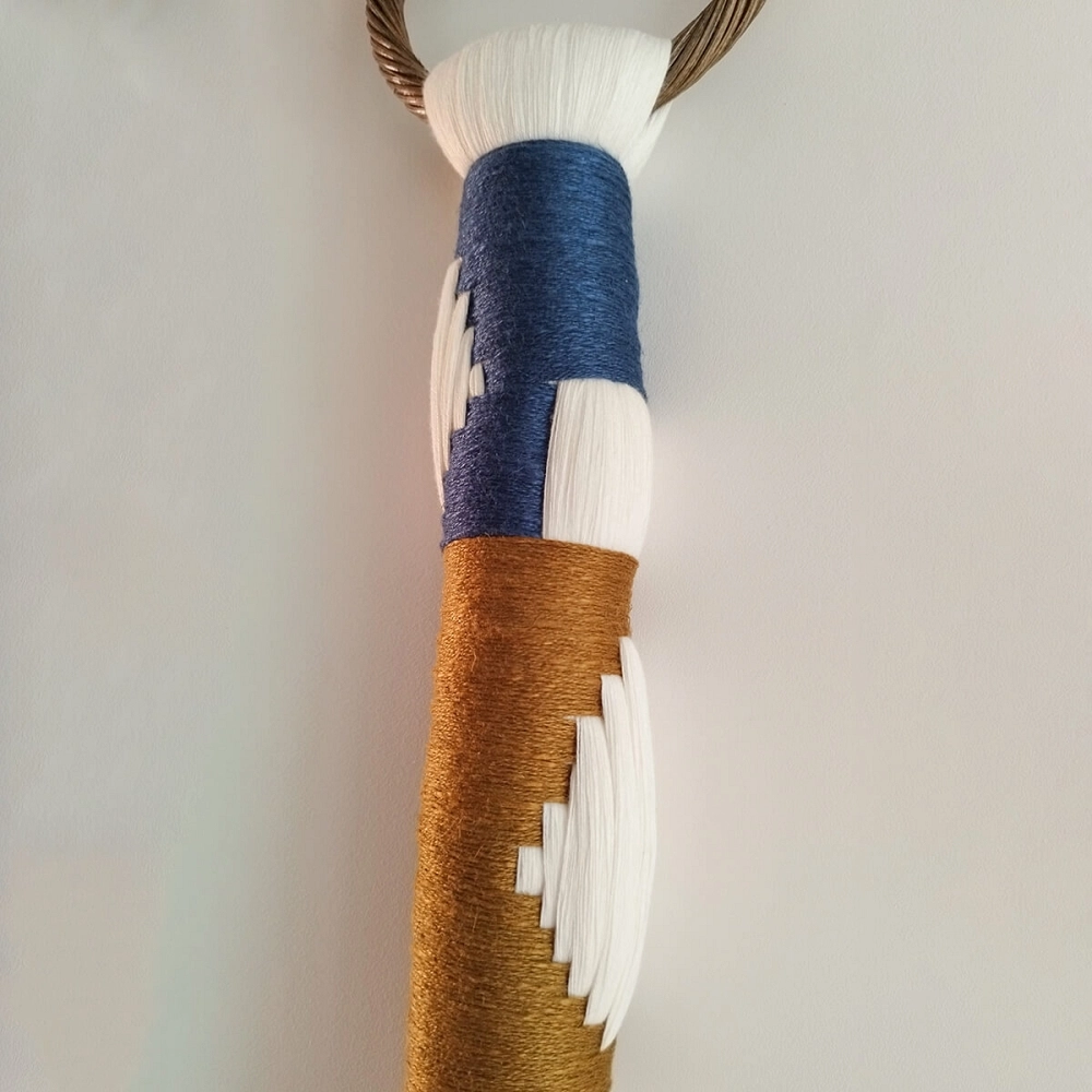 Eramar Hoop Textile sculpture in bamboo and cotton