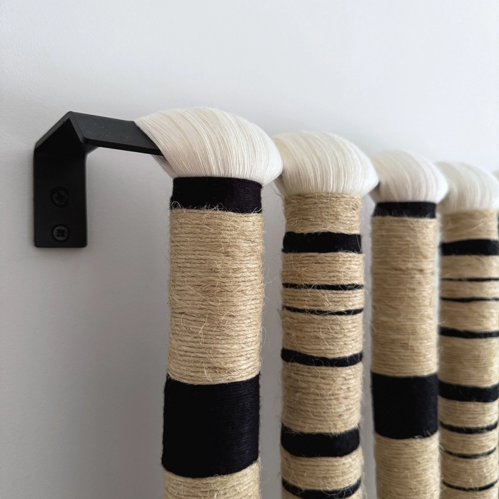 Sonata Wall Hanging Handcrafted bamboo and jute tapestry