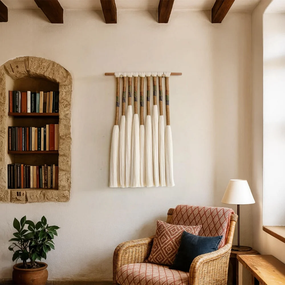 Tapisserie Lía. Pièce artisanal en bambou