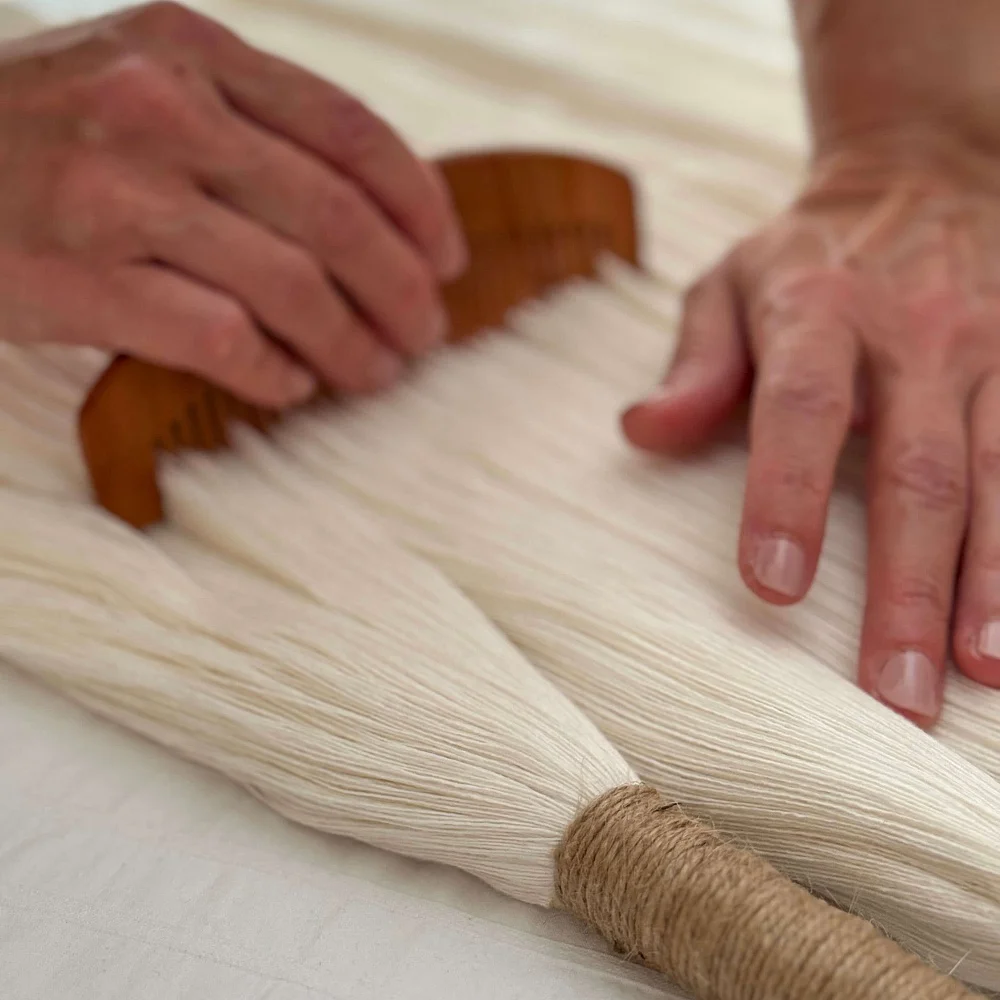 Tapisserie Lía. Pièce artisanal en bambou