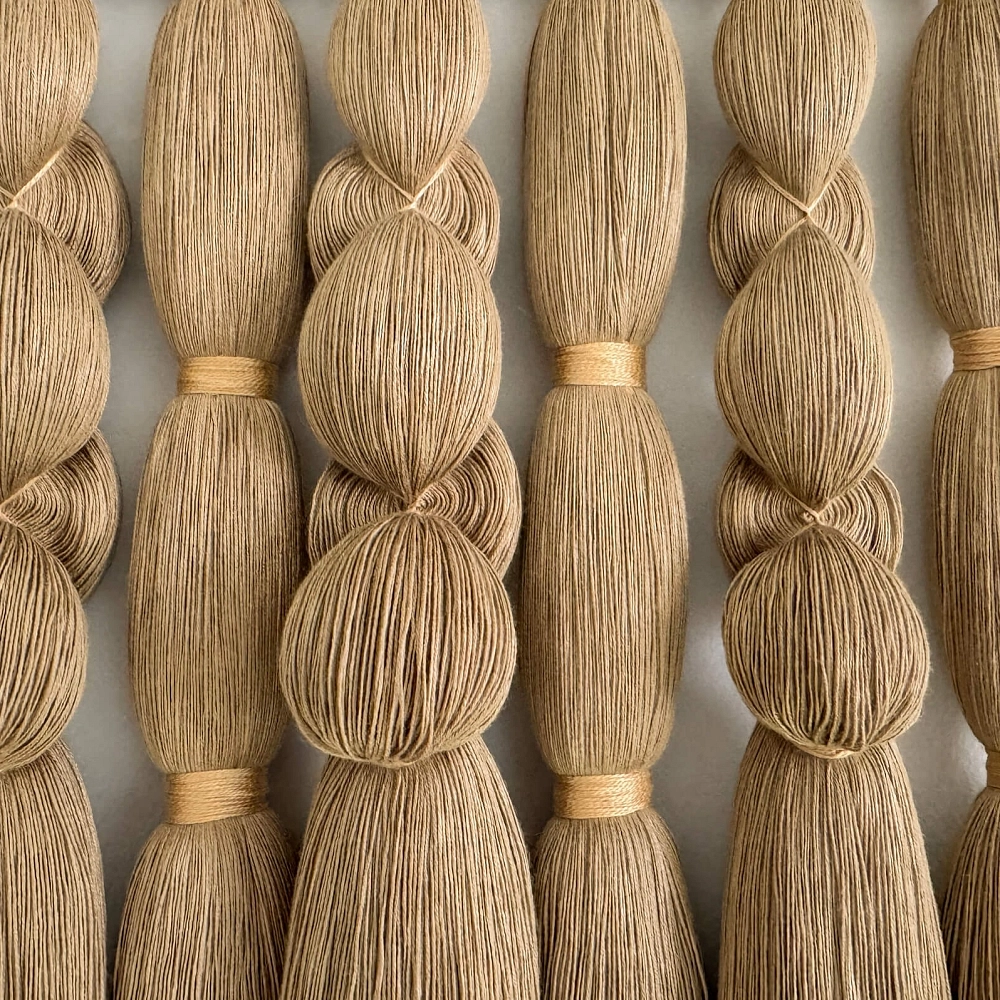 Tapisserie Senda Pièce mural artisanal en fibres naturelles