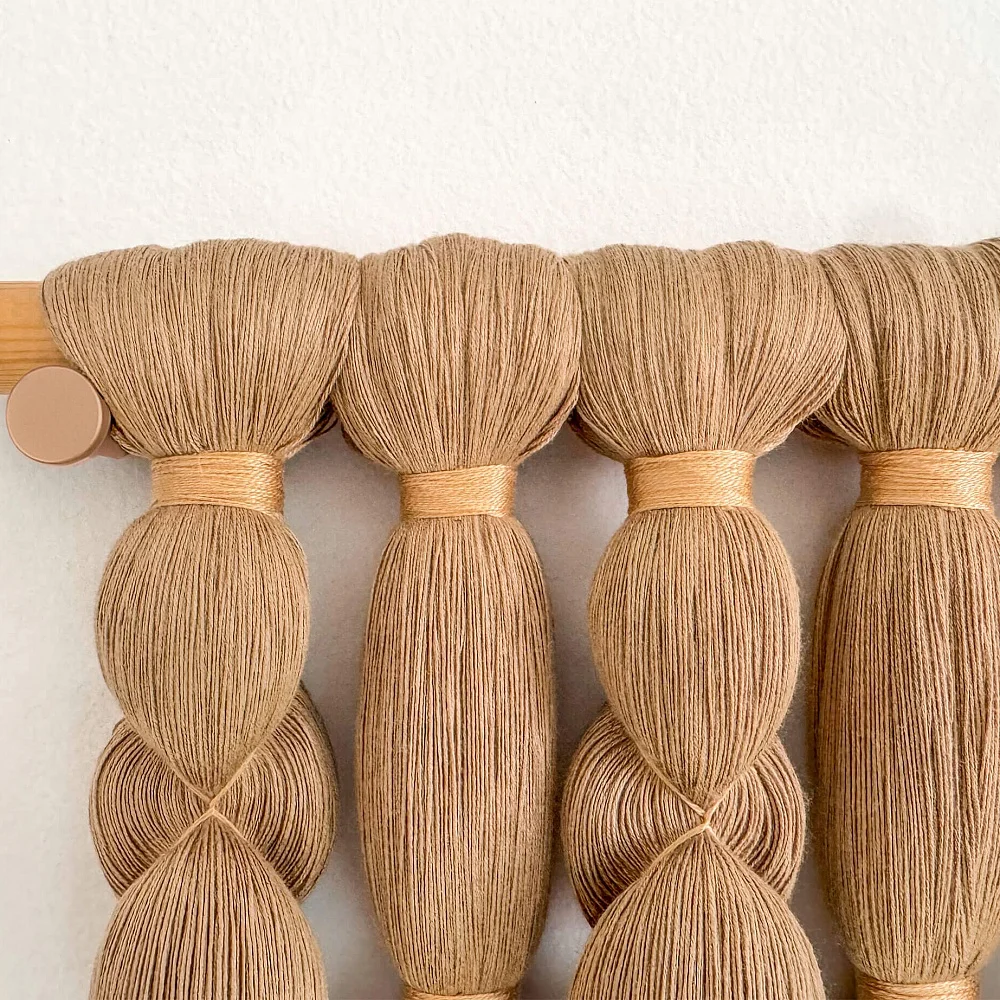 Tapiz Senda. Tapiz artesanal en fibras naturales